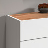 Buffet/bahut moderne 120 cm blanc/chêne wotan Grana