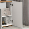 Buffet/bahut moderne 120 cm blanc/chêne wotan Grana