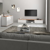 Buffet/bahut moderne 120 cm blanc/chêne wotan Grana