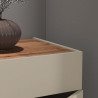 Buffet/bahut moderne 120 cm taupe/chêne wotan Grana