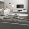 Buffet/bahut moderne 160 cm blanc/chêne wotan Grana
