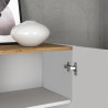 Buffet/bahut moderne 200 cm blanc/chêne wotan Grana