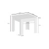 Table de salle à manger extensible 90/180 cm chêne wotan Jessica