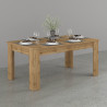Table de salle à manger extensible 140/190 cm chêne wotan Jessica