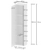 Colonne moderne 45 cm blanc brillant Keops