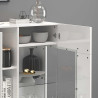 Buffet haut moderne blanc brillant Keops