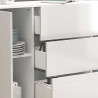 Buffet/bahut moderne 200 cm blanc brillant Keops