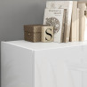 Meuble TV moderne 225 cm blanc brillant Valencia