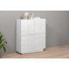 Buffet haut moderne blanc brillant Valencia