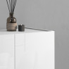 Buffet haut moderne blanc brillant Valencia