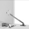 Meuble TV moderne 240 cm blanc brillant Regina