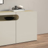 Meuble TV moderne 4 portes chêne/cachemire Regina