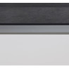 Îlot de cuisine moderne 200 cm blanc brillant/béton Solena