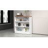 Etagère de cuisine moderne blanc brillant/chêne wotan Solena