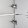 Colonne de cuisine pour four blanc brillant Louna