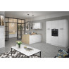 Colonne de cuisine pour four blanc brillant Louna