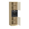 Colonne de cuisine pour four moderne cachemire/chêne Louna