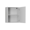 Meuble haut de cuisine moderne blanc brillant Louna