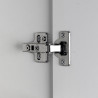 Meuble haut de cuisine moderne blanc brillant Louna