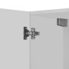 Meuble haut de cuisine moderne blanc brillant Louna