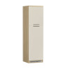 Colonne pour frigo encastrable cachemire/chêne Louna