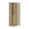 Colonne pour frigo encastrable cachemire/chêne Louna