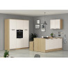 Colonne pour frigo encastrable cachemire/chêne Louna