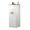 Armoire de cuisine moderne blanc/chêne wotan Solena
