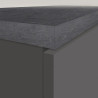 Armoire de cuisine moderne anthracite mat/béton Solena