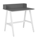 Bureau enfant moderne r&eacute;glable en hauteur gris/blanc Emilien