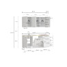 Cuisine complète 180 cm contemporaine cachemire/chêne Louna