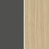 Colonne de cuisine moderne 60 cm anhtracite mat/chêne Louna
