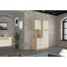 Colonne de cuisine moderne 60 cm cachemire/chêne Louna