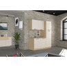 Colonne de cuisine moderne 60 cm cachemire/chêne Louna