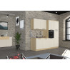 Colonne de cuisine moderne 60 cm cachemire/chêne Louna