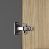 Meuble sous évier de cuisine moderne anthracite mat/chêne Louna