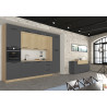 Cuisine complète moderne anthracite mat/chêne Louna