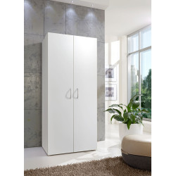 Armoire de buanderie blanche 5 étagères Jesy