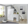 Armoire à chaussures blanche avec support profondeur 54 cm Jesy