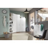 Etagère d'angle moderne blanche Jesy