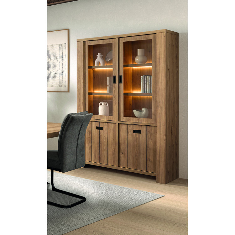 Vaisselier/argentier contemporain 130 cm chêne castle Verneuil