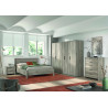 Armoire contemporaine 100 cm chêne gris Gladys