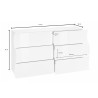 Commode moderne 154 cm anthracite mat Onida