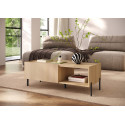 Table basse moderne ch&ecirc;ne linberg Buddy