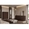 Buffet/bahut moderne 205 cm noyer/expresso Rubie