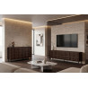 Meuble TV moderne 205 cm noyer/expresso Rubie