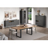 Meuble TV moderne 120 cm gris anthracite Belinda