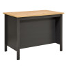 Îlot central de cuisine contemporain 3T anthracite/chêne Mylena