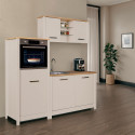 Kitchenette 3 &eacute;l&eacute;ments contemporaine ch&ecirc;ne/cachemire Mylena