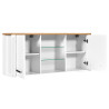 Kitchenette 230 cm contemporaine blanc/chêne Mylena